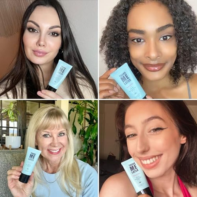 Elizabeth Mott Thank Me Later Blurring Face Primer SPF 30 ? Lightweight, Hydrating Makeup Primer - Smooths Fine Lines & Wrinkles for a Soft-Focus Finish ? Mineral-Based, Cruelty-Free Formula ? 30g