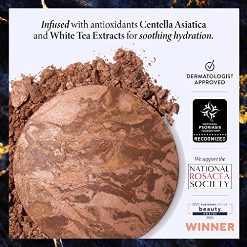 LAURA GELLER NEW YORK Baked Balance-n-Brighten Powder Foundation - Deep + Spackle Super-Size Makeup Primer with Hyaluronic Acid, Original