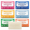 Dr. Bronner's 6-Pack Organic Castile Bar Soaps - 5 oz Variety Pack for All Skin Types