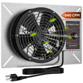 Abestorm 8.7 Inch Crawlspace Ventilation Fan with Humidistat 540 CFM for Basement & Attic