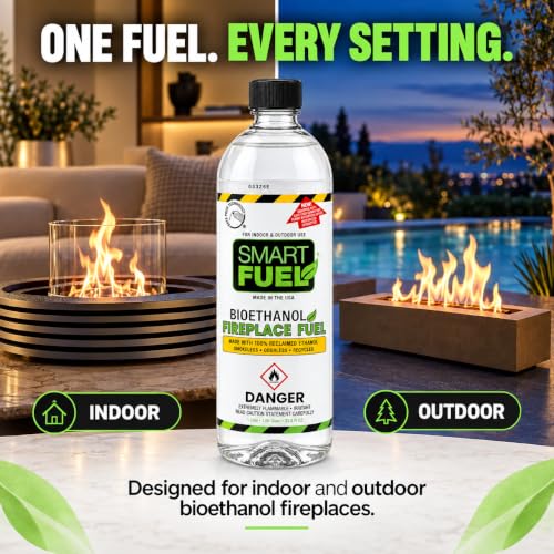 Bioethanol Fuel Pack of 6 - 6 Liters for Fire Pits and Indoor Burners