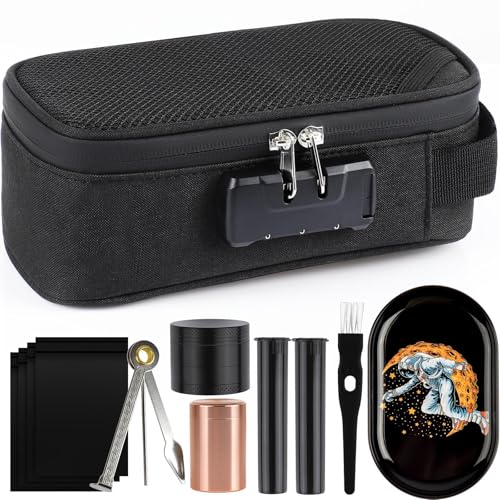 Large Waterproof Smell Proof Storage Pouch with Combination Lock - Travel & Home Organizer