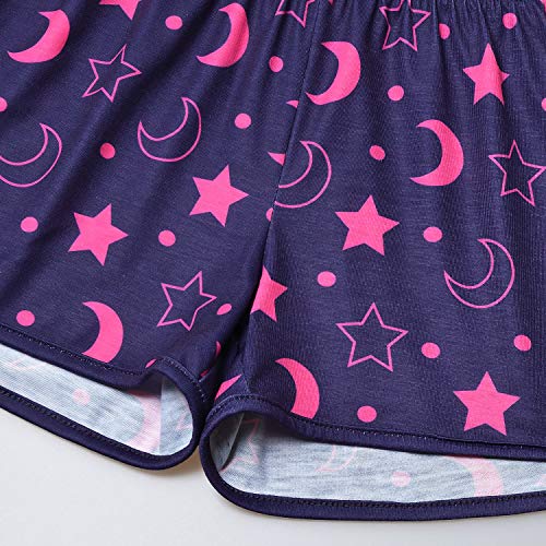Kids Unicorn Pajamas Set - Matching Dolls & Girls Sleepwear for 10-11 Years Cat Moon Variation