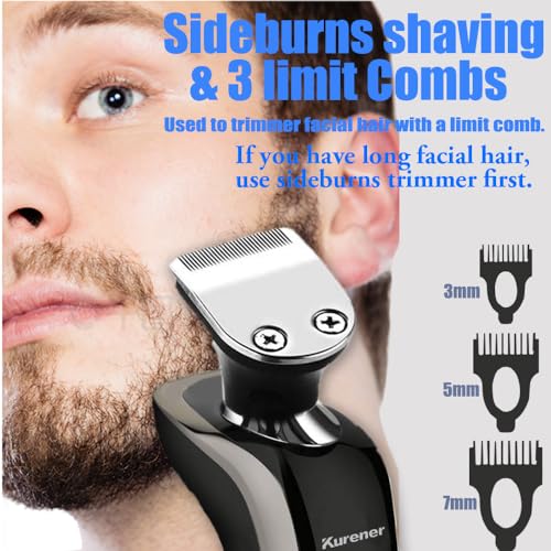Kurener Electric Razor for Men 1250 Series Waterproof Rechargeable Shaver