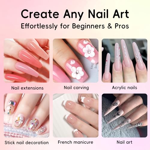 Acrylic Powder 24 Color Set No Lamp for Nail Extensions - Creaglam