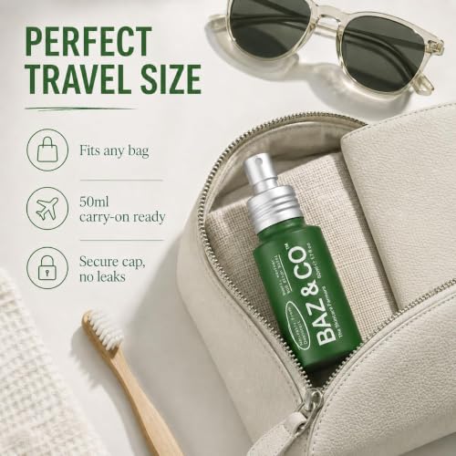 Natural Deodorant Spray for Men - Aluminum-Free, Long-Lasting Odour Protection with Witch Hazel & Vetiver - 50ml