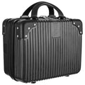 14 Inch Hard Shell Makeup Case Black Portable Travel Cosmetic Suitcase