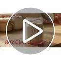 Black 8 oz Plastic Mason Jars with Lids - 24 Pack, Novelinks