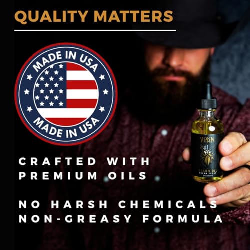 Veien Men's Beard Oil with White Tea Scent - 2oz Hydrating & Softening Natural Oil