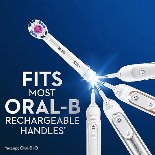 White Pack of 6 Replacement Brush Heads for Oral-B Electric Toothbrush - 3D White