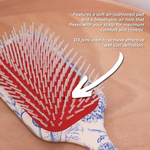 Blue Belle Denman Power Paddle Hair Brush for Detangling Styling Men Women