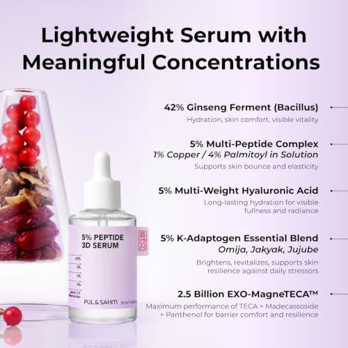 3D Firming Pore Serum with Copper & Peptides for Anti-Aging & Skin Refinement