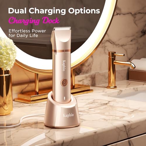Women’s Bikini Trimmer Electric Razor Waterproof Rechargeable Hair Remover