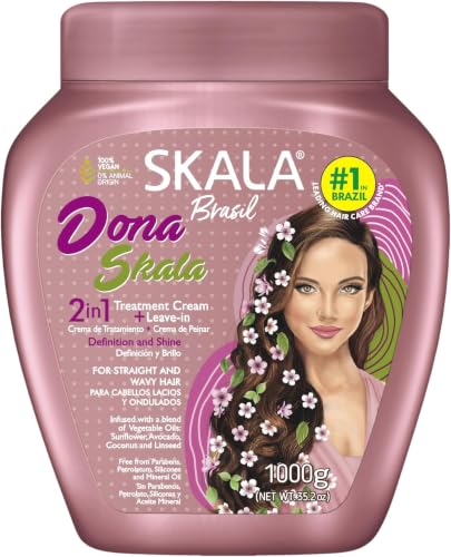 SKALA Dona 2-in-1 Hair Treatment & Leave-In Conditioner 6 Pack 35.3 oz Vegan Deep Hydration