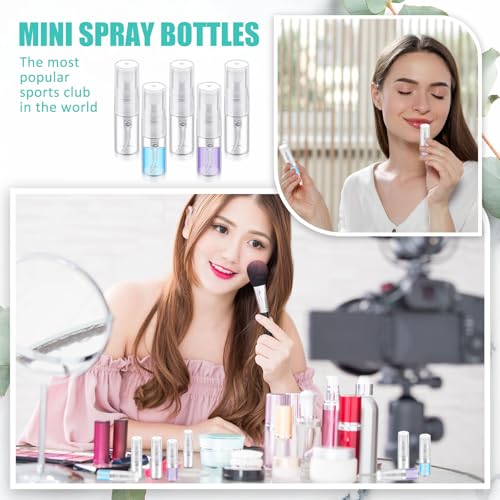 Mini Spray Bottles 2ml Pack of 300 - Clear Cap Refillable Perfume Bottles