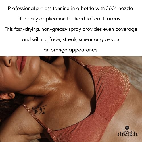 Body Drench Quick Tan Bronzing Spray Medium-Dark 6 Ounce (177ml) (2 Pack)