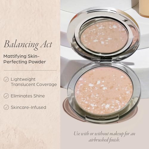 PÜR Pressed Setting Powder Balancing Act - Matte Finish, Shine Control, Blurs Pores
