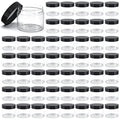 4 oz Plastic Jars with Lids - Clear Cosmetic Storage Containers - 50 Pieces