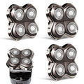 3 Pack Replacement Shaver Heads for Gold, Silver & Diamond Pro Series - Self-Sharpening Blades