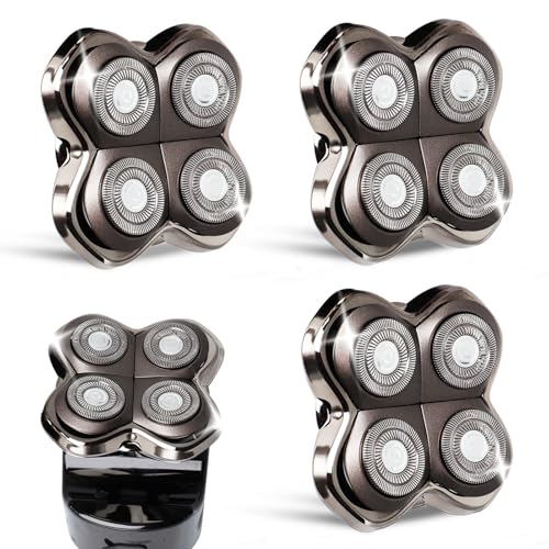 3 Pack Replacement Shaver Heads for Gold, Silver & Diamond Pro Series - Self-Sharpening Blades