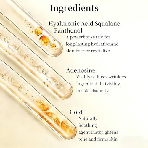 Silk Peptide Lifting Ampoule Set - Collagen Anti Aging Serum with Applicator - Hydrating Essence for Fine Lines & Wrinkles - Topical Use Only (2 Pack70ml)
