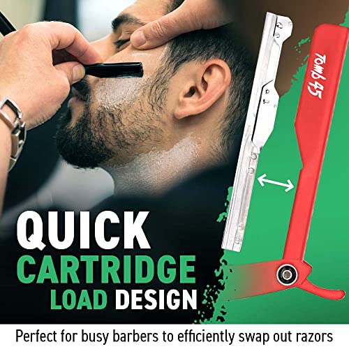 Black Tomb45 Triple Cartridge Razor Holder with 3 Adjustable Blade Exposure Options