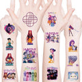 20pcs Sheets Demon Movie Hunters Temporary Tattoos for Kids, Cartoon Movie Birthday Party Favors Gifts for Girl Boys Home Activity Class Prizes Carnival Christmas Rewards (d)