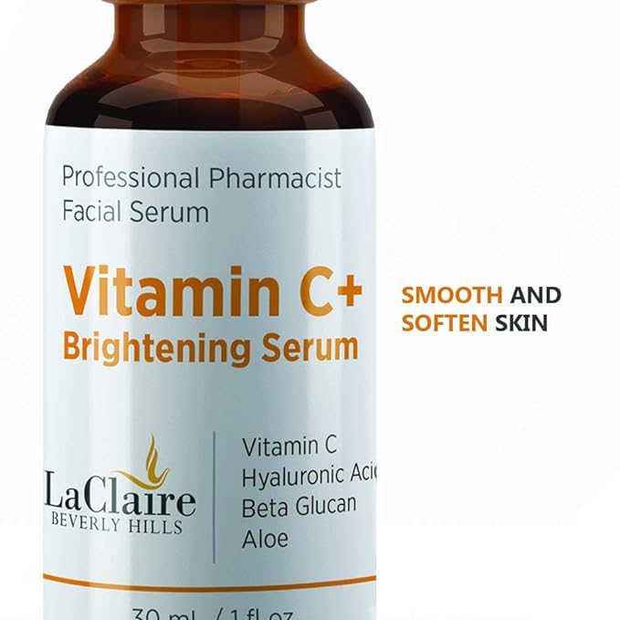 Vitamin C Serum 3-Pack with Hyaluronic Acid - Brightening Face Serum, 1 Fl Oz Each