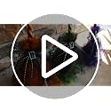 69-Inch Life-Size Animatronic Witch with Touch-Activated Lights and Sound - Creepy Halloween Decoration