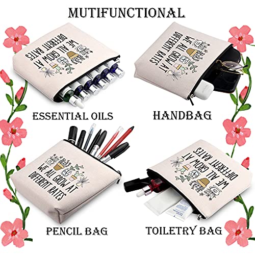 WCGXKO Special Education Teacher Gift We All Grow At Different Rates Zipper Pouch Makeup Bag (Different Rates)