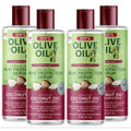 ORS Olive Oil Heat Protection Hair Serum infused with Coconut Oil for Restorative Shine 6.0 Ounces (Pack of 4)