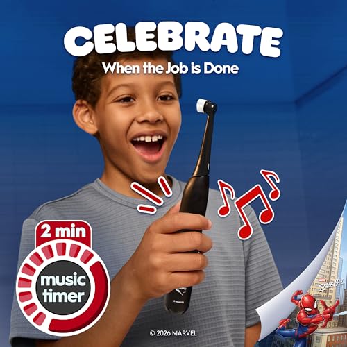 Kids Electric Toothbrush Spiderman Limited Rechargeable - 1 Pack