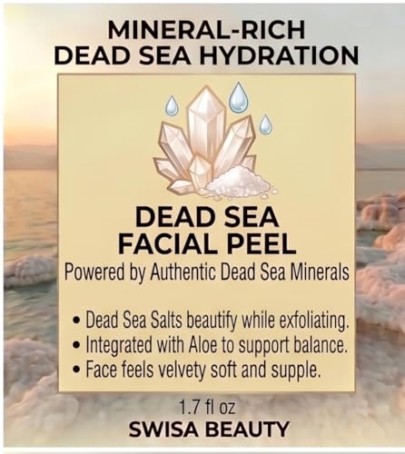 Dead Sea Facial Peel - Exfoliating Gel for Bright, Smooth Skin 1.7 fl oz