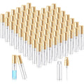 Mini Spray Bottles 50 Pcs 5ml Refillable Perfume Atomizers with Gold Cap - Travel Size