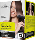 PLACENTA LIFE KERATIMASK Brazilian Keratin Hair Straightening Kit - Formaldehyde-Free, Long-Lasting Frizz Control & Shine