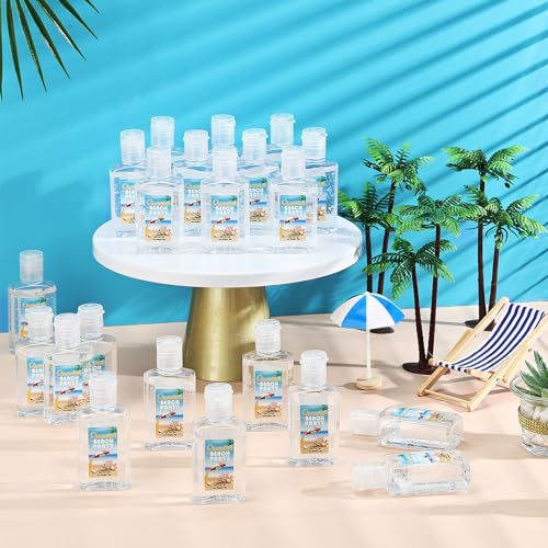 Mini Aloe Vera Gel Bulk Travel Size 1oz for Sunburn Relief and Skin Hydration - Beach Variation