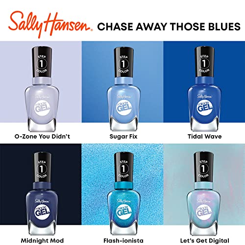 Sally Hansen Miracle Gel¢â, Combustealble, Long Lasting, Gel-Like Formula, No UV Lamp Needed, Blue Nail Polish