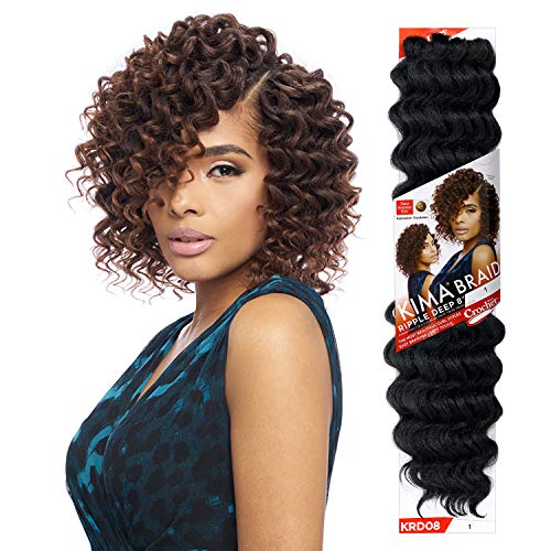 Harlem125 Synthetic Kima Braid Ripple Deep Hair Extensions 8" 4-Pack