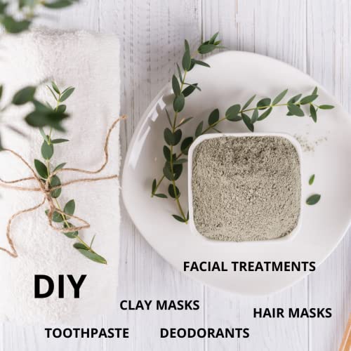 Calcium Bentonite Clay 80 Ounce - Pure Detox & Skincare Clay for Masks