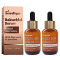 Bakuchiol Serum for Face - Retinol Alternative for Sensitive Skin - Contains Aloe, Centella, Spirulina - Bakuchiol Serum - Plumping, Anti Aging - Pore Minimizer - 1 Fl Oz - 2 Pack