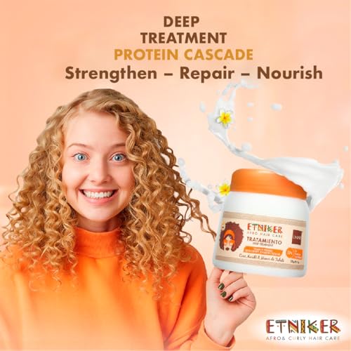Deep Hair Treatment for Curly & 4C Afro Hair - Hydrating Shea & Coconut