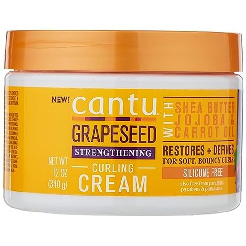 Cantu Grapeseed Strengthening Curl Cream, 12 oz