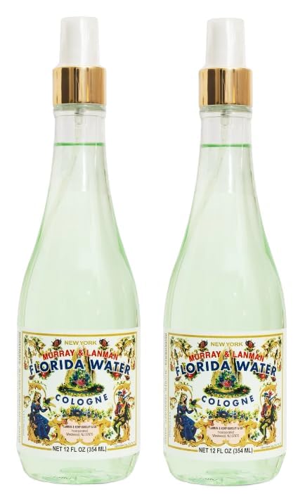 Unisex Florida Water Cologne Spray 12oz, Refreshing Citrus Fragrance (Pack of 2)