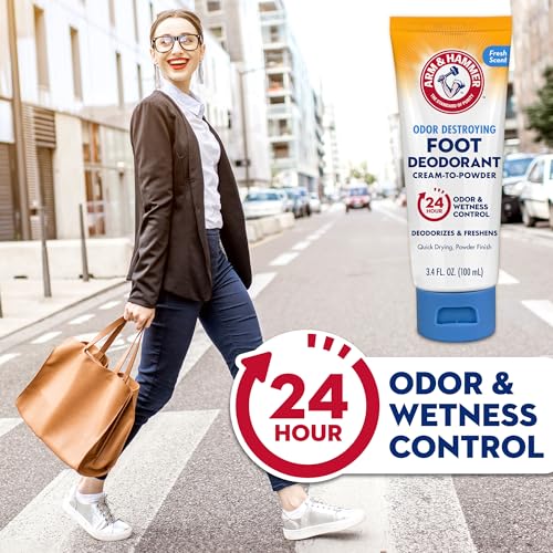 Arm & Hammer Cream-to-Powder Foot Deodorant 3 Pack - Sweat & Odor Control