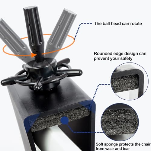 Mannequin Head Clamp Stand for Chairs - Adjustable Wig Head Holder Large