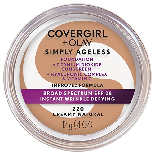Anti-Aging Face Foundation with SPF 28 & Blush Set - Natural & Pink