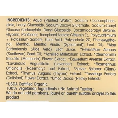 GIOVANNI ECO CHIC Golden Wheat Deep Cleanse Shampoo - Shampoo for Oily hair, Deep Cleansing With Botanical Oils, Helps Encourages Volume & Shine, Color Safe - Spearmint Oil + Aloe Vera, 8.5 oz