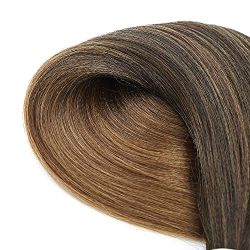 Pre Stretched Ombre Braiding Hair Extensions 30 Inch - Brown 8 Packs - Easy Crochet & Twist Synthetic Hair - MIYPMUNS Variation 30 Inch-8Pcs / 1B-30-27