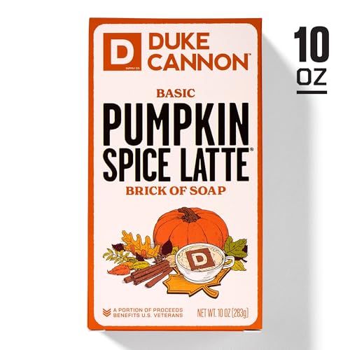 Pumpkin Spice Latte Bar Soap Set - Duke Cannon 10 oz Triple Milled, 3 Pack Variation