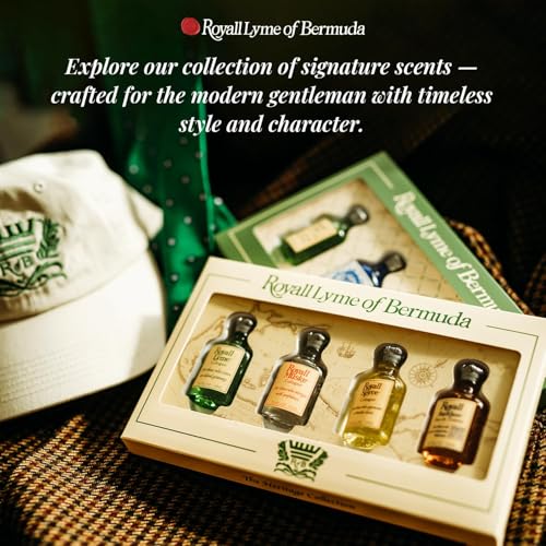 Royall Lyme Bermuda Collection 4-Piece Men’s Fragrance Set, Travel-Size